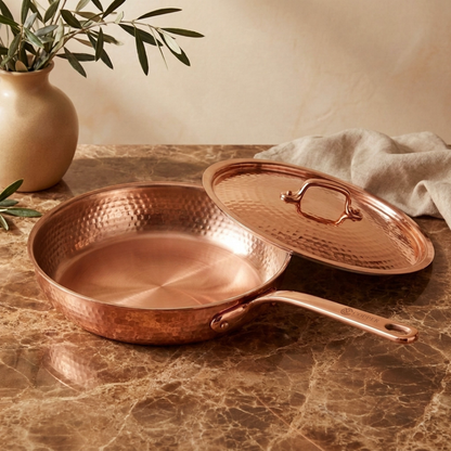 Hammered Pure Copper Pan