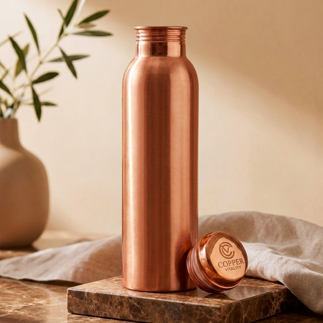 Elegante Koperen Waterfles - 1 Liter