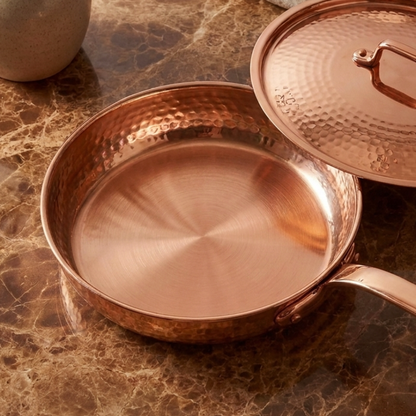 Hammered Pure Copper Pan