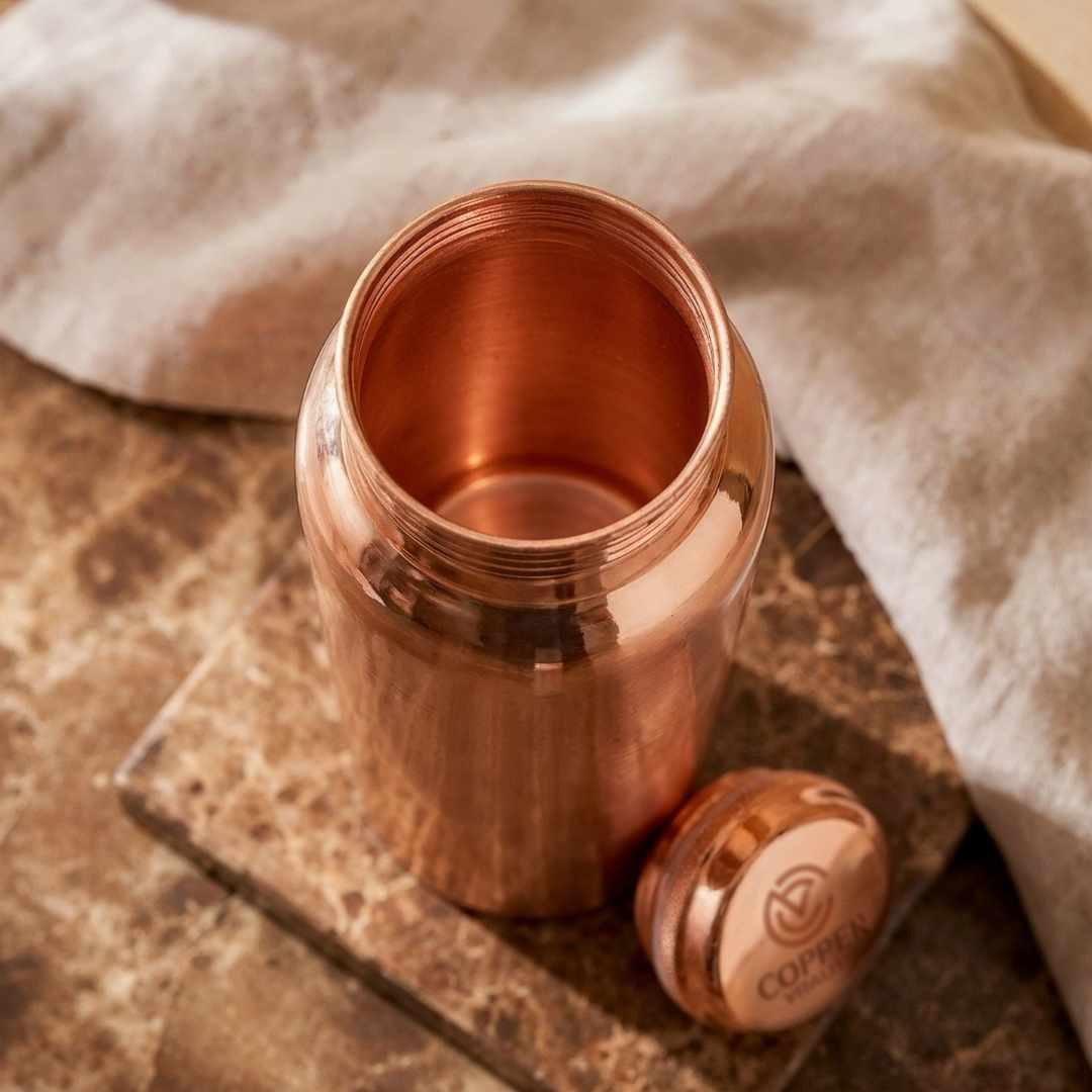 Elegante Koperen Waterfles - 1 Liter
