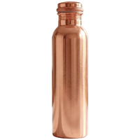 Elegant Pure Copper Water Bottle - 32 oz