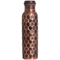 Black Pure Copper Water Bottle - 32 oz