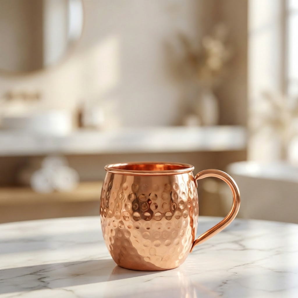 Hammered Copper mule mug