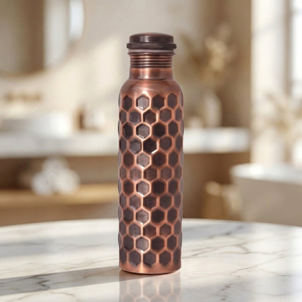 Black Pure Copper Bottle 950 ML  100%